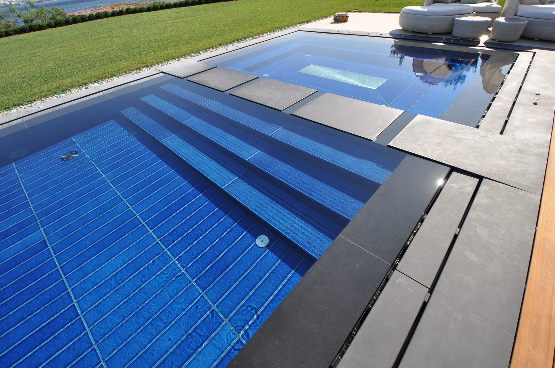 Natural lava pool application