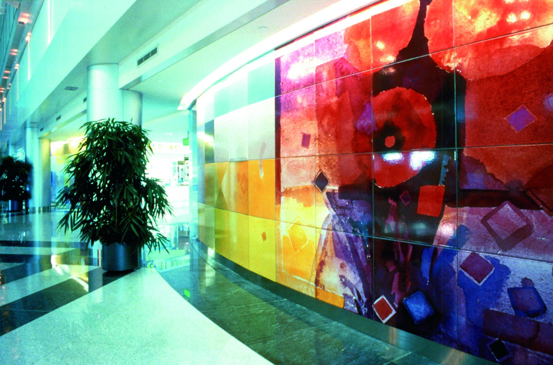 Printed lava wall