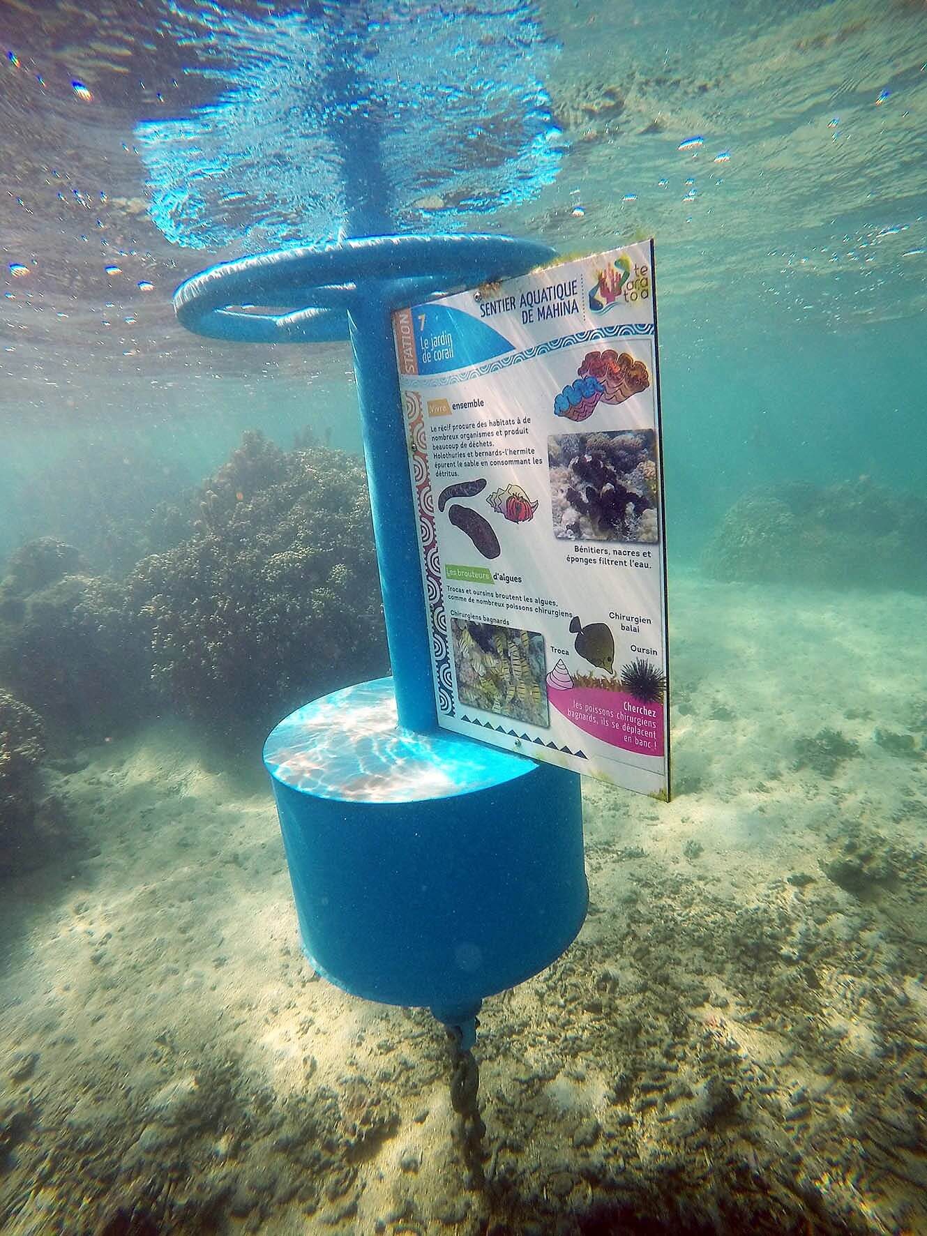 Underwater signage